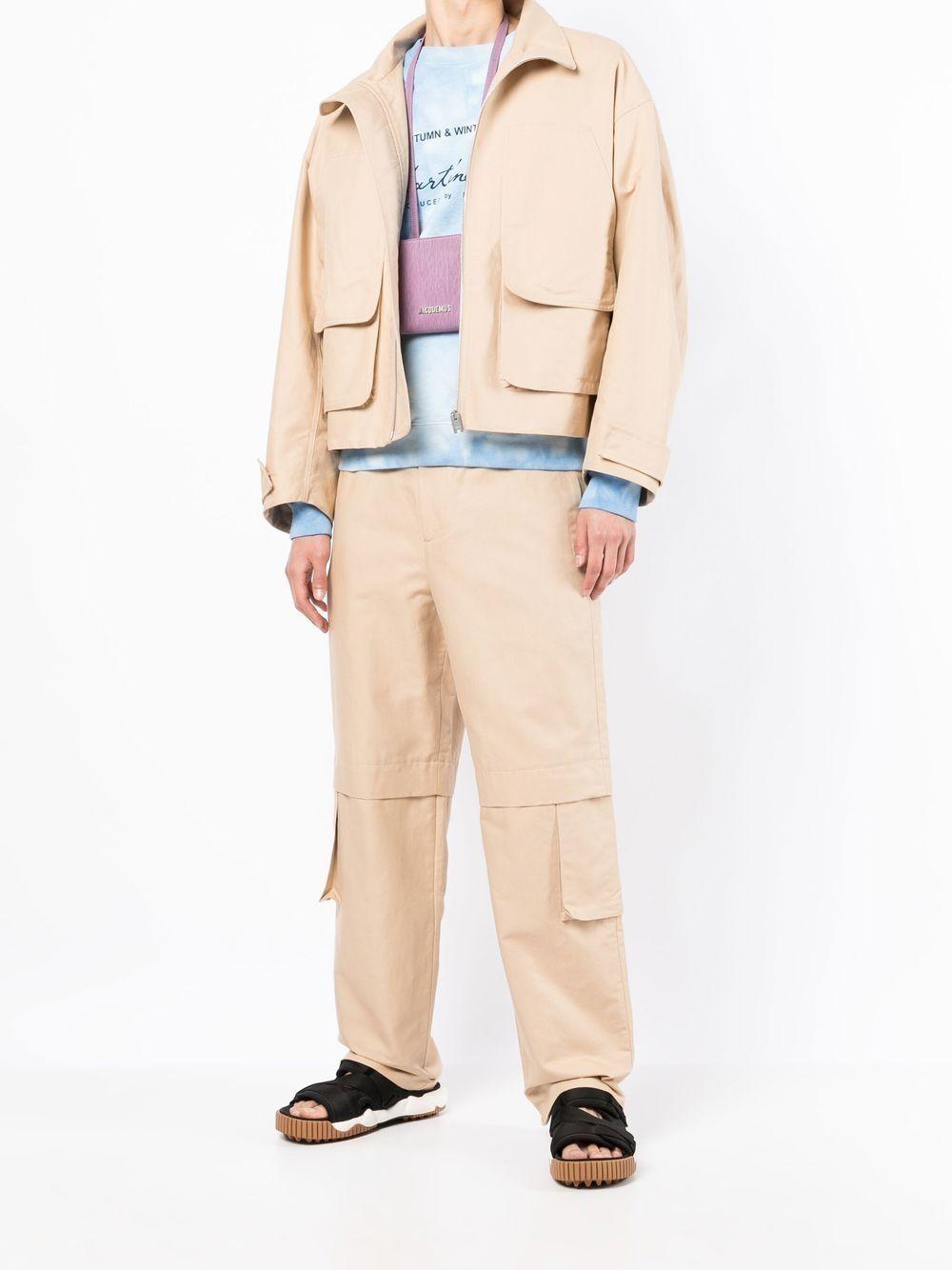 Worker straight-leg cargo trousers