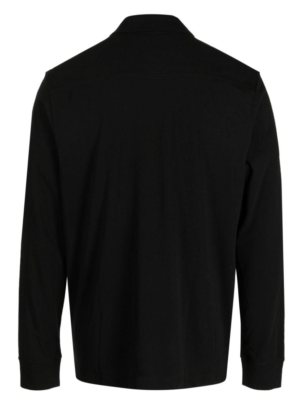 spread-collar jersey shirt