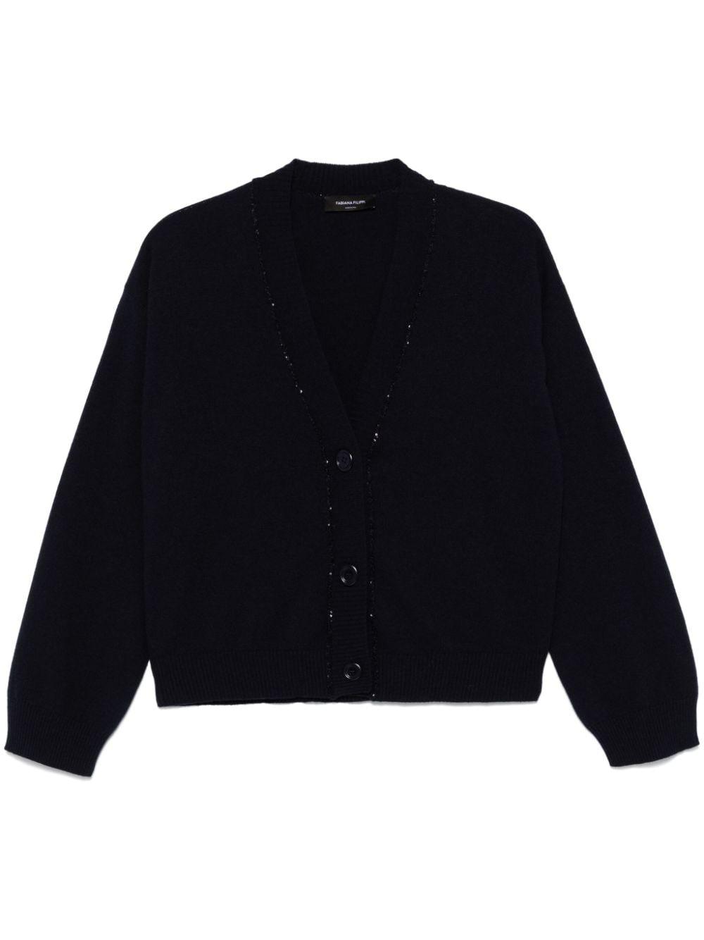 sequin-detailed cardigan