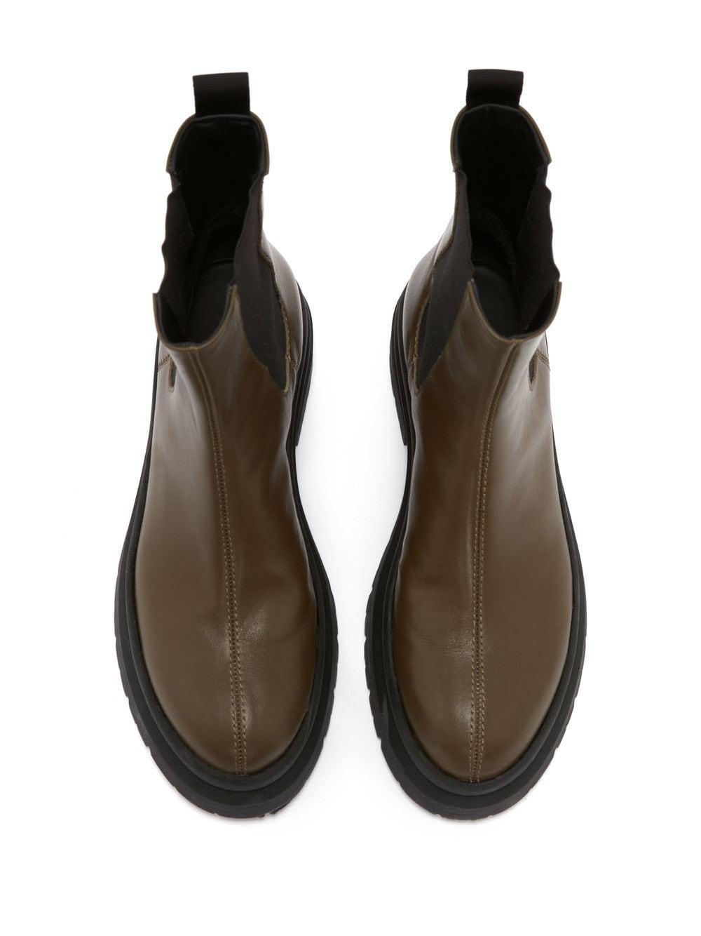 calf leather Chelsea boots