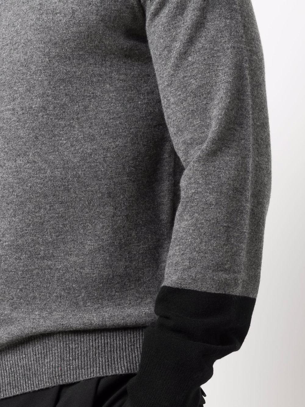 two-tone wool jumper