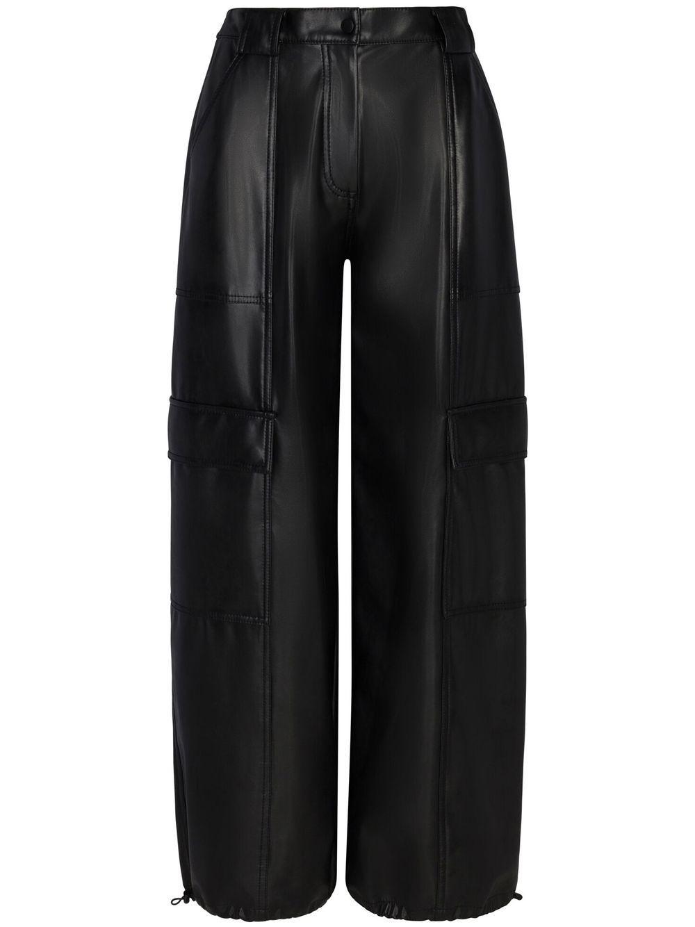 Luxe faux-leather trousers