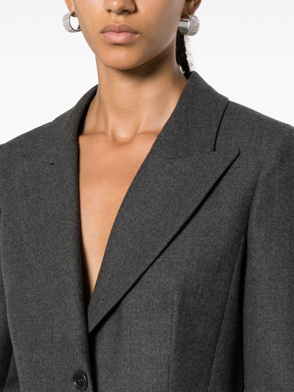 single-breasted virgin wool blazer