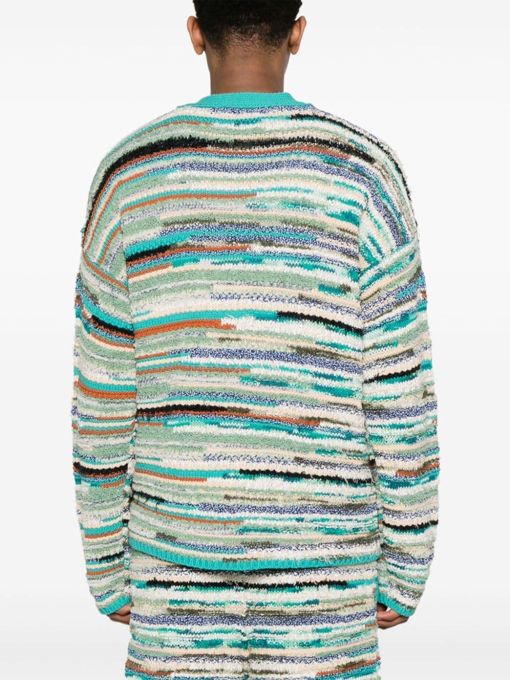 Madurai striped cardigan