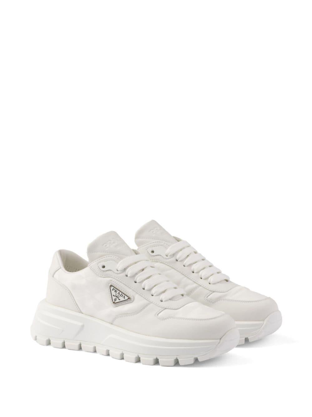 PRAX 01 Re-Nylon and leather sneakers