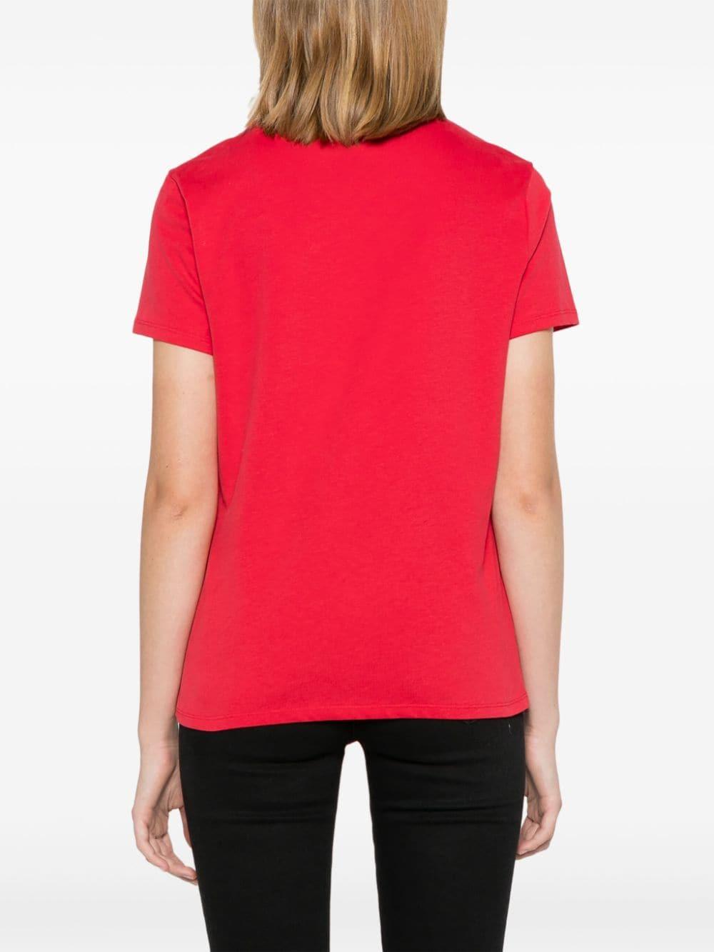 cut-out cotton T-shirt