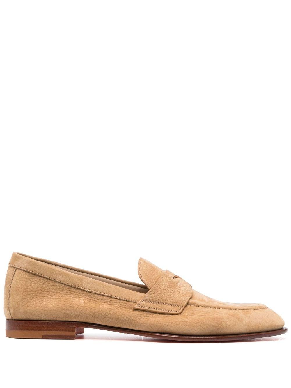 suede penny loafers