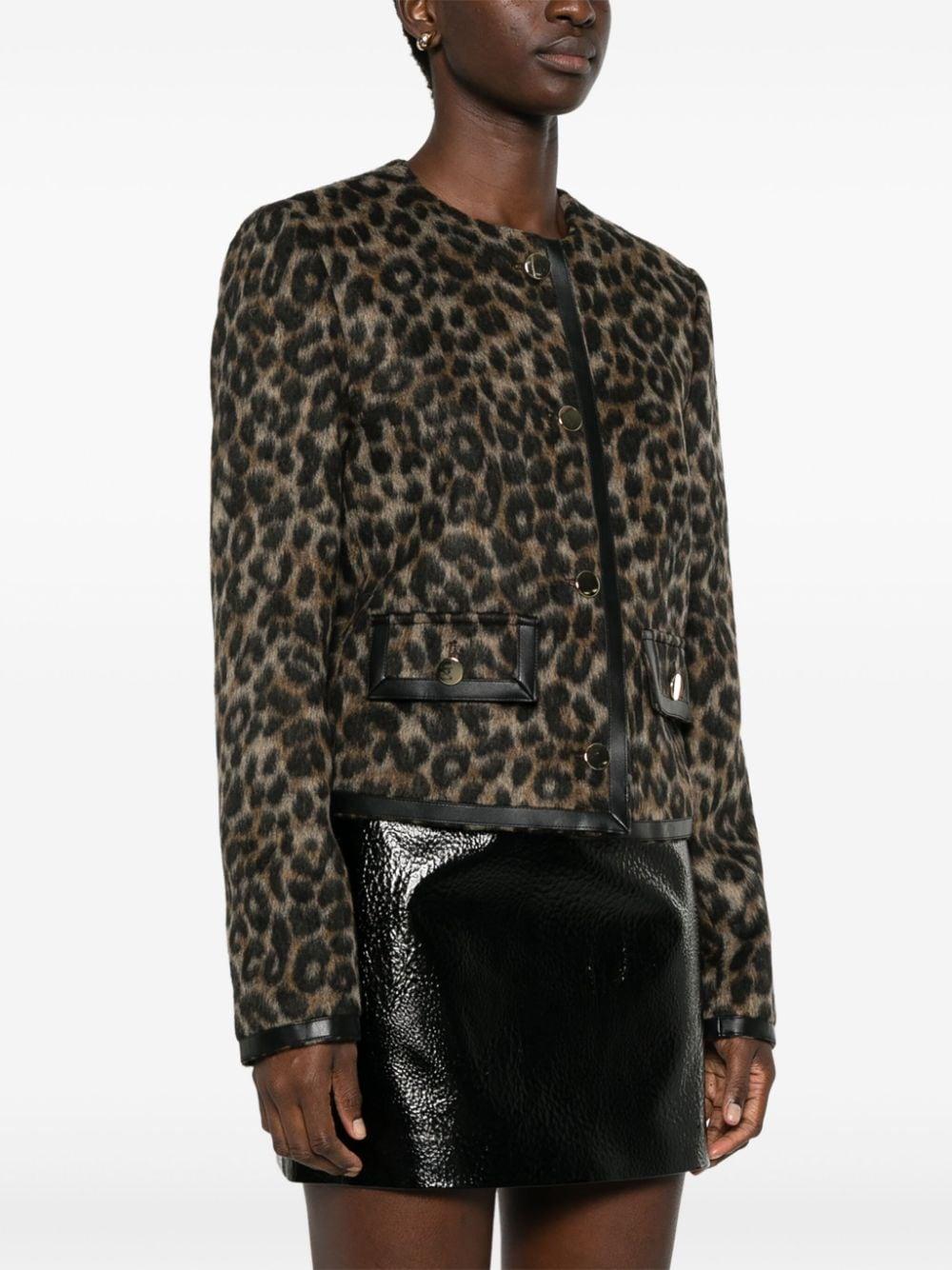 leopard-print jacket