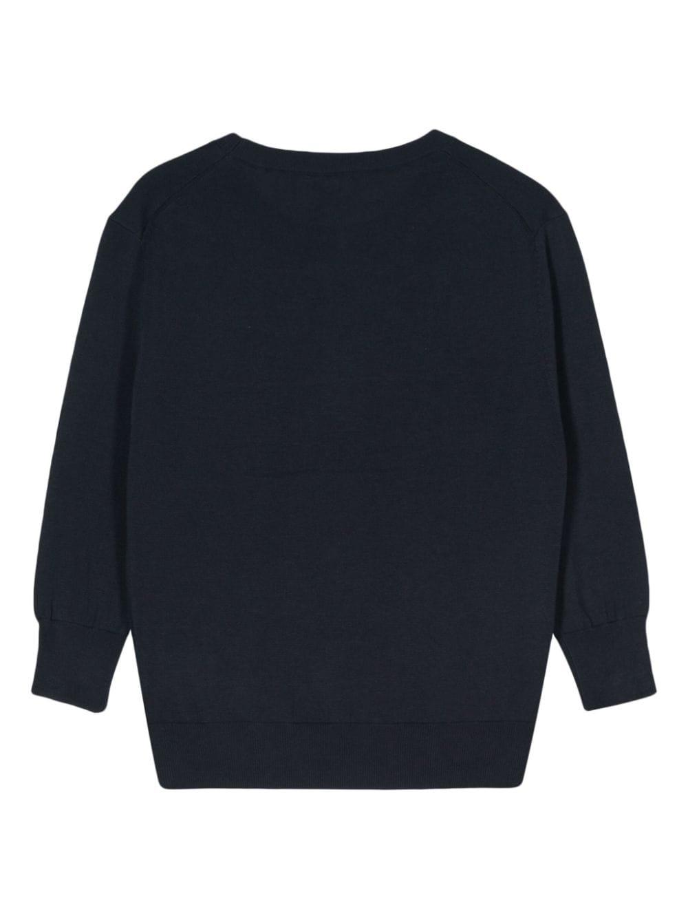 fine-knit cotton jumper