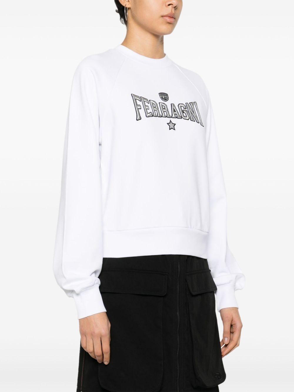 embroidered-logo cotton sweatshirt