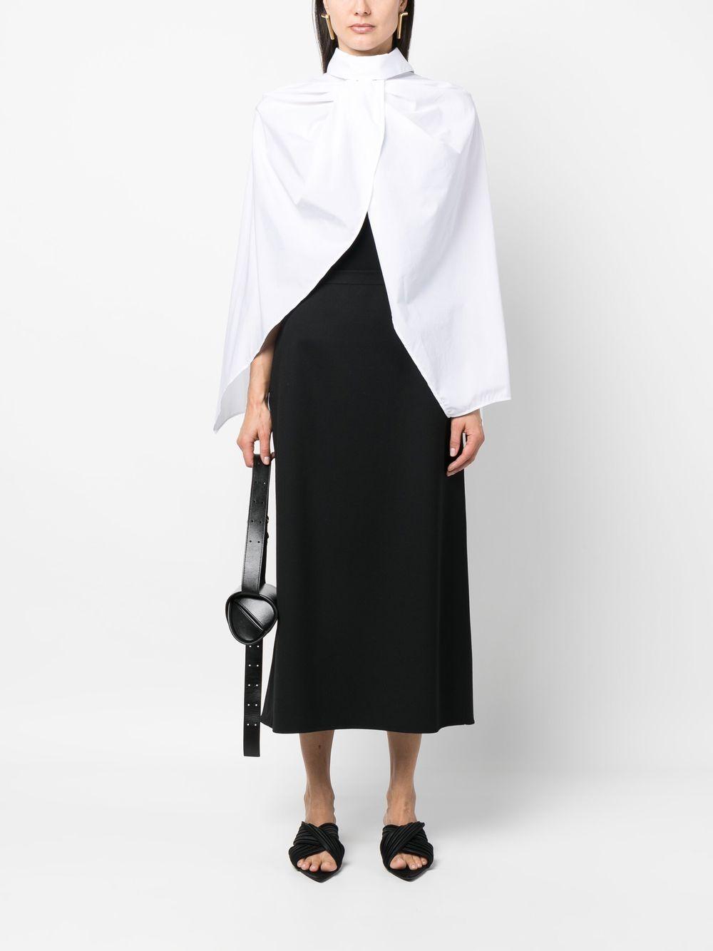 mid-length straight skirt