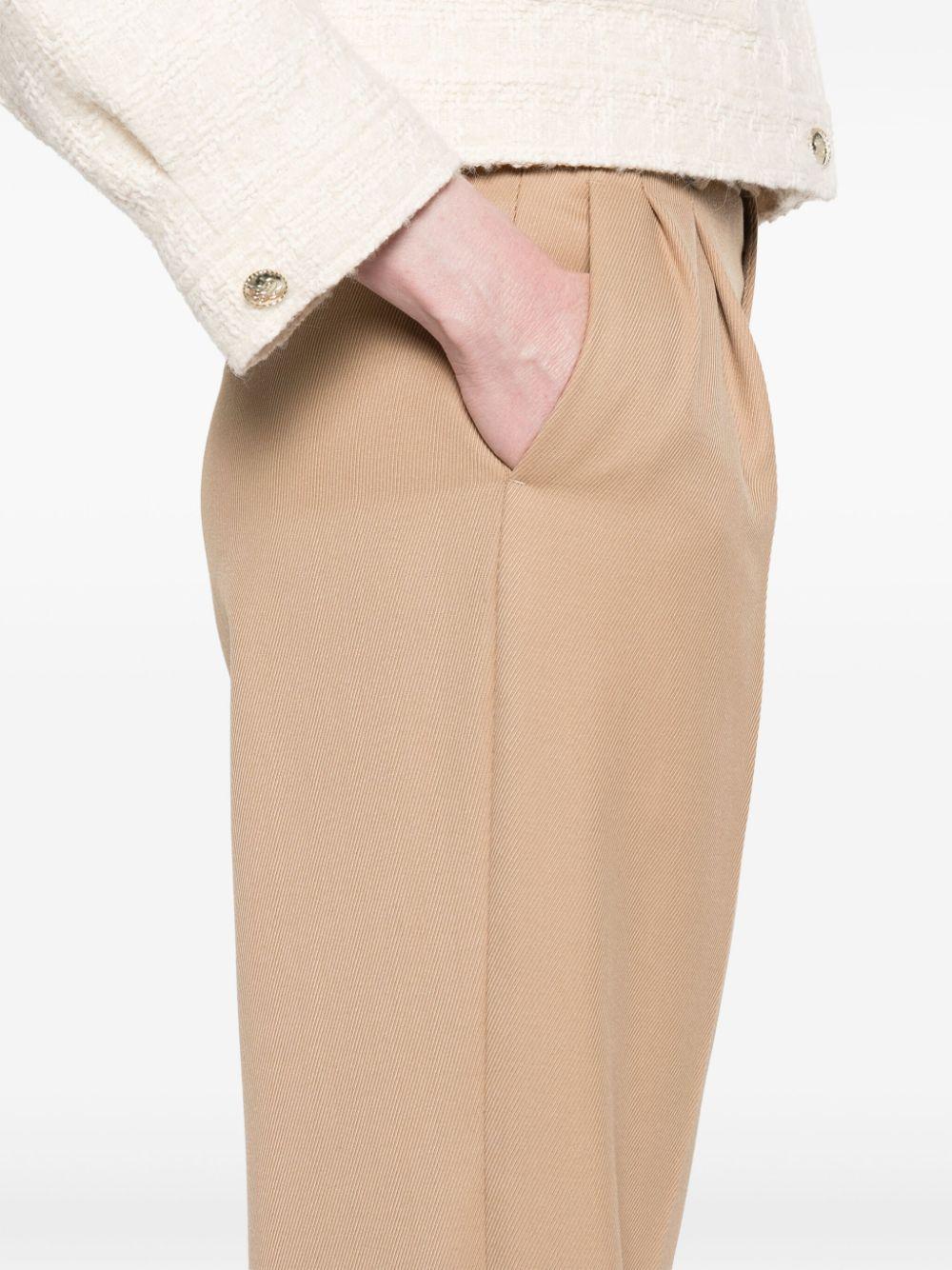 pleat-detail trousers