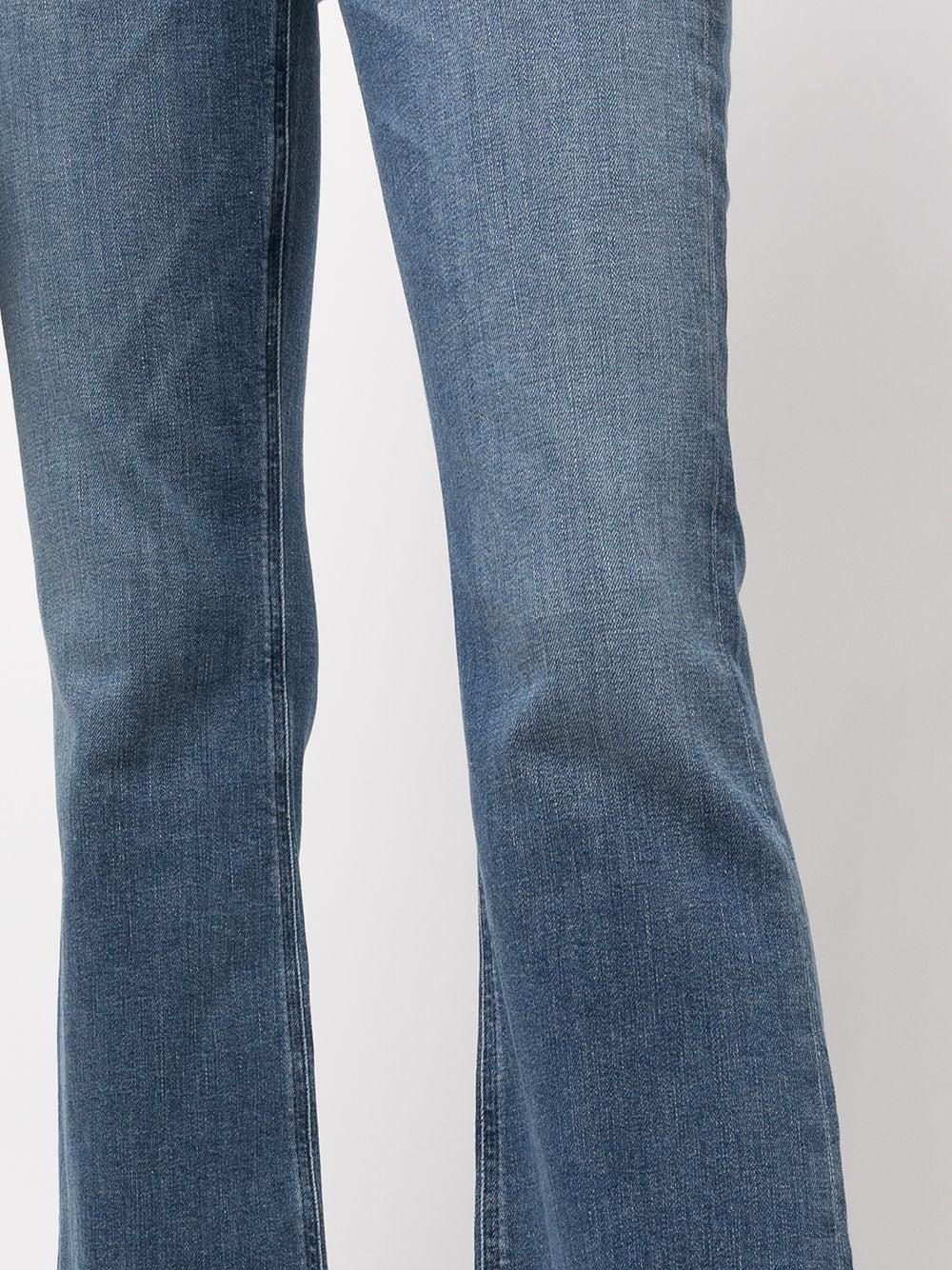 raw-cut hem denim jeans