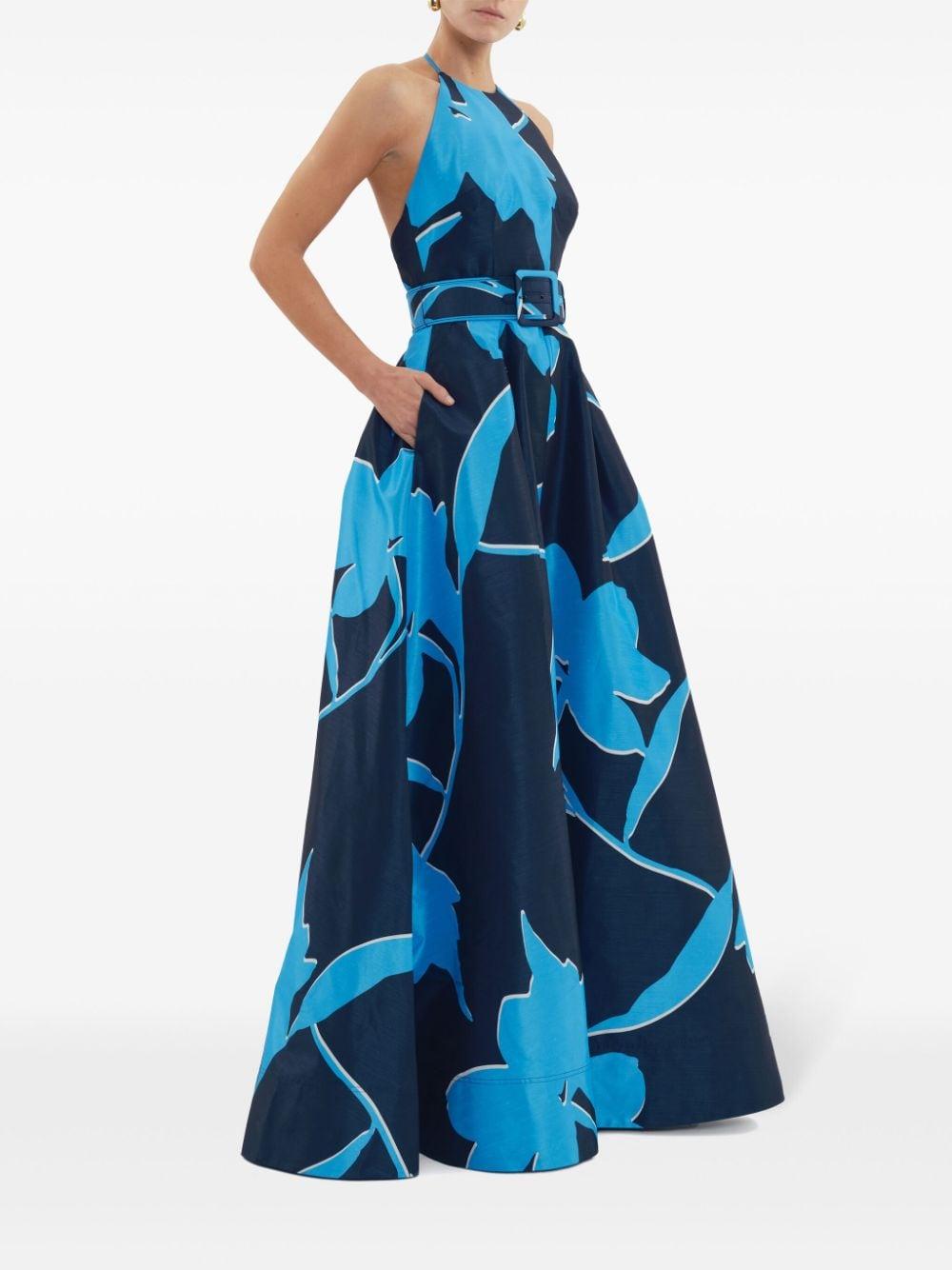 Azzurra belted gown