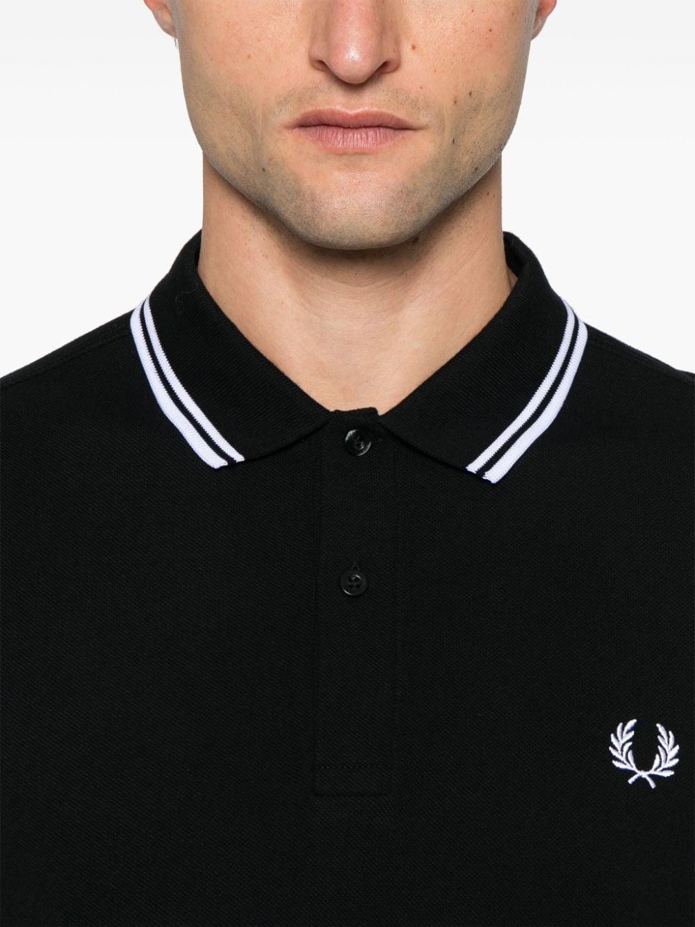 X Fred Perry slogan-print polo shirt