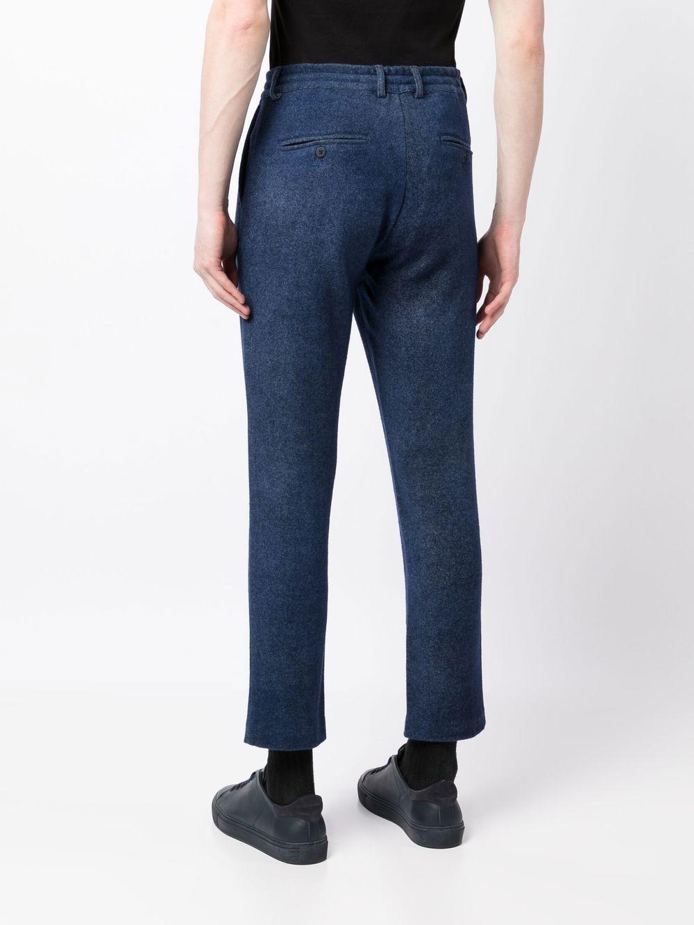 drawstring tapered trousers