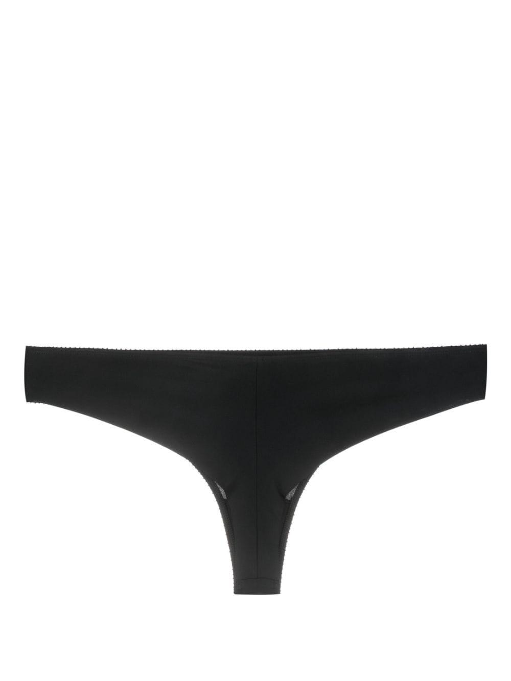 Roller low-rise thong