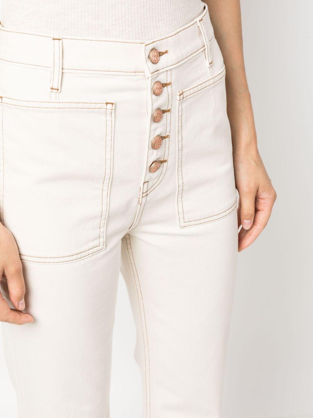 The Lou high-rise flared jeans