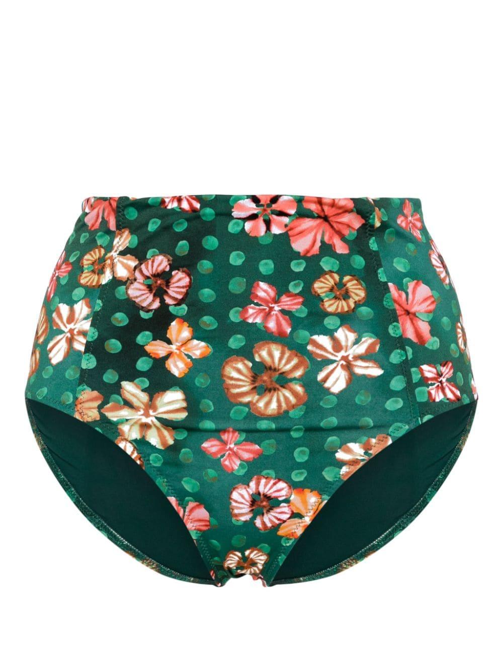 Zahara floral-print bikini bottoms