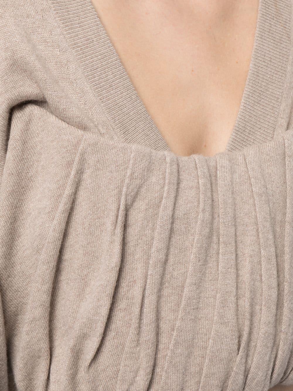 draped cropped jumper