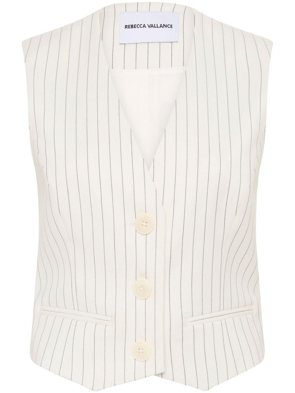 Cedric pinstripe-pattern waistcoat