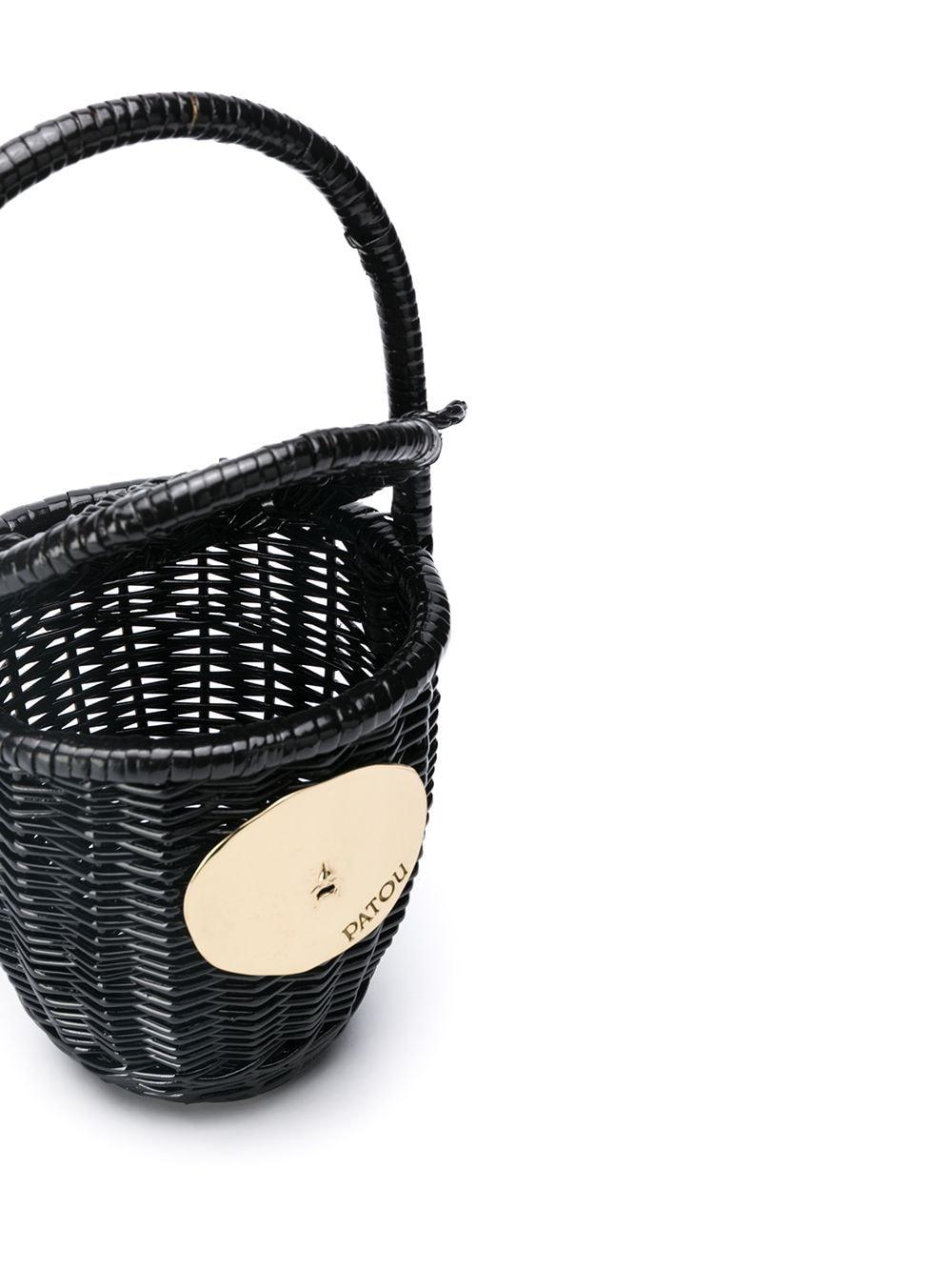 wicker bucket bag