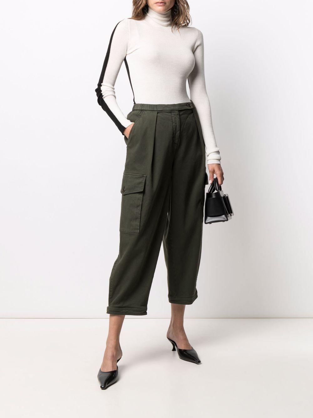 high-rise cropped trousers