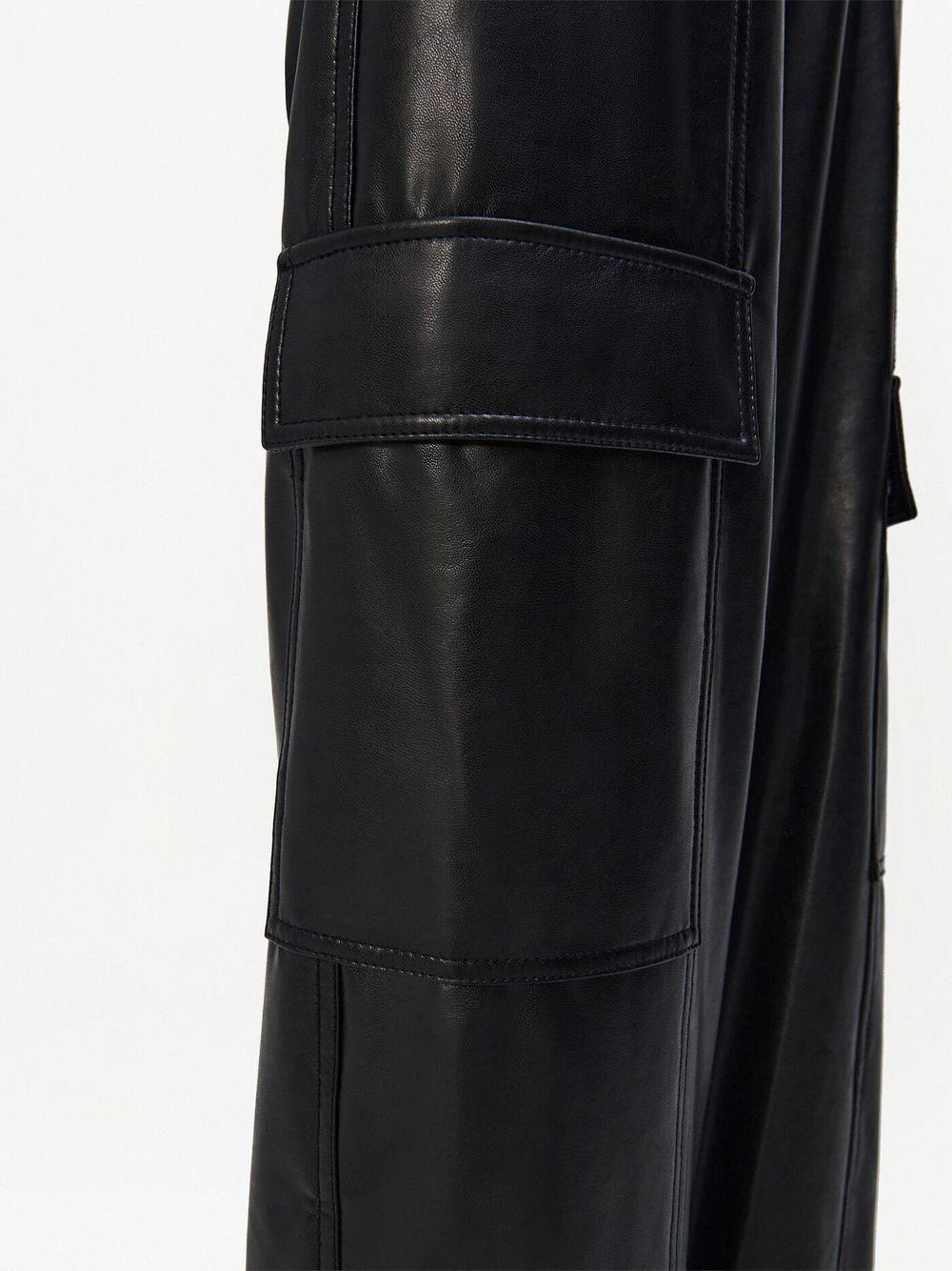 Luxe faux-leather trousers