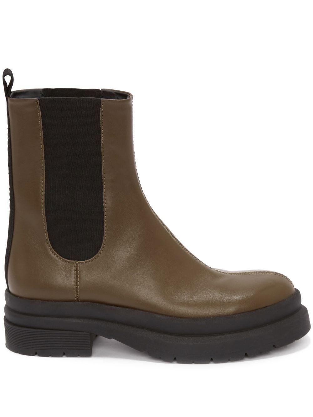 calf leather Chelsea boots