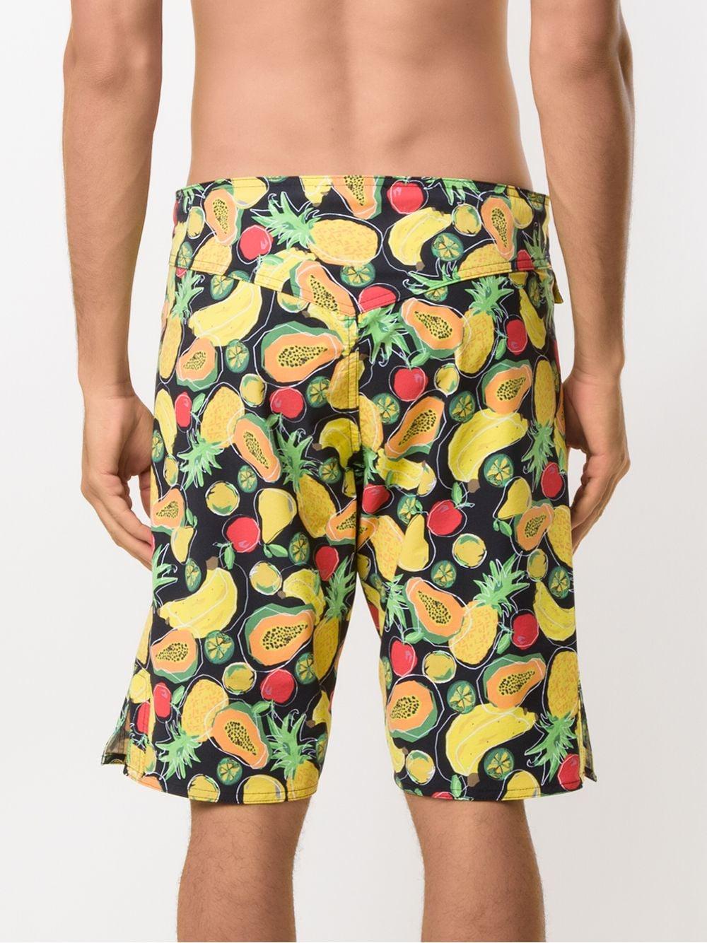 fruit print swim shorts