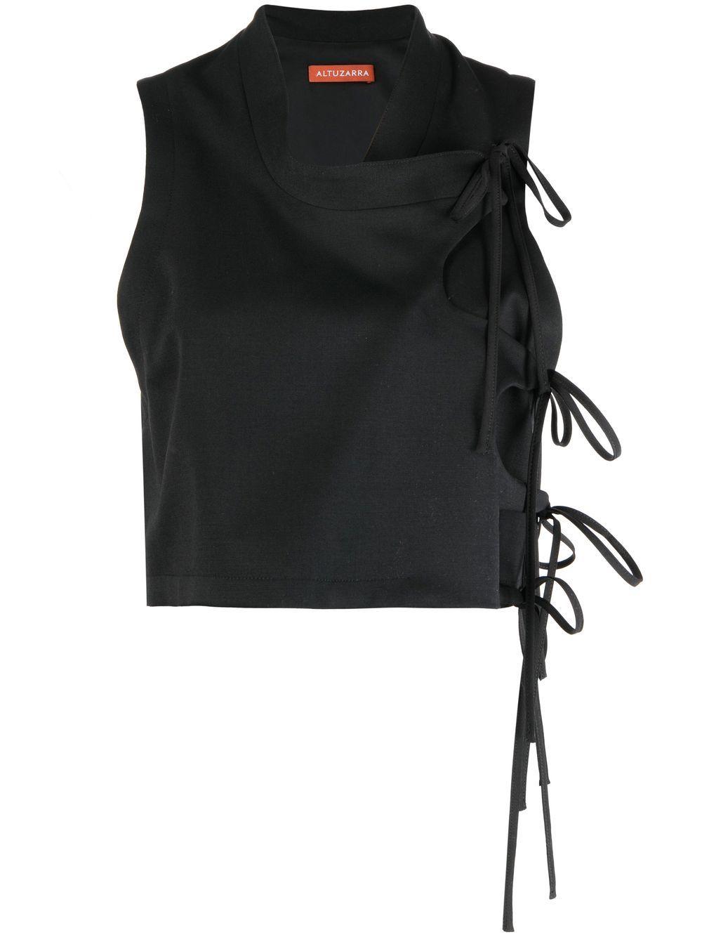 Ellis side-tie sleeveless top