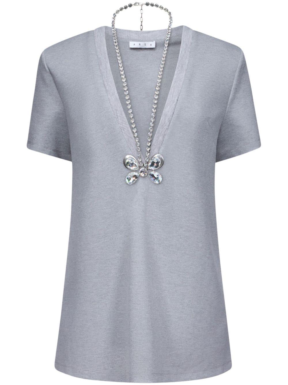 butterfly-charm T-shirt dress