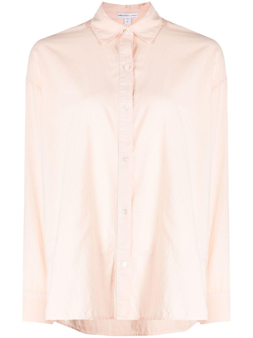 spread-collar poplin shirt