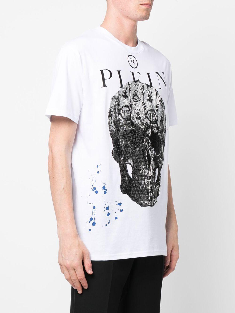 skull-print short-sleeve T-shirt