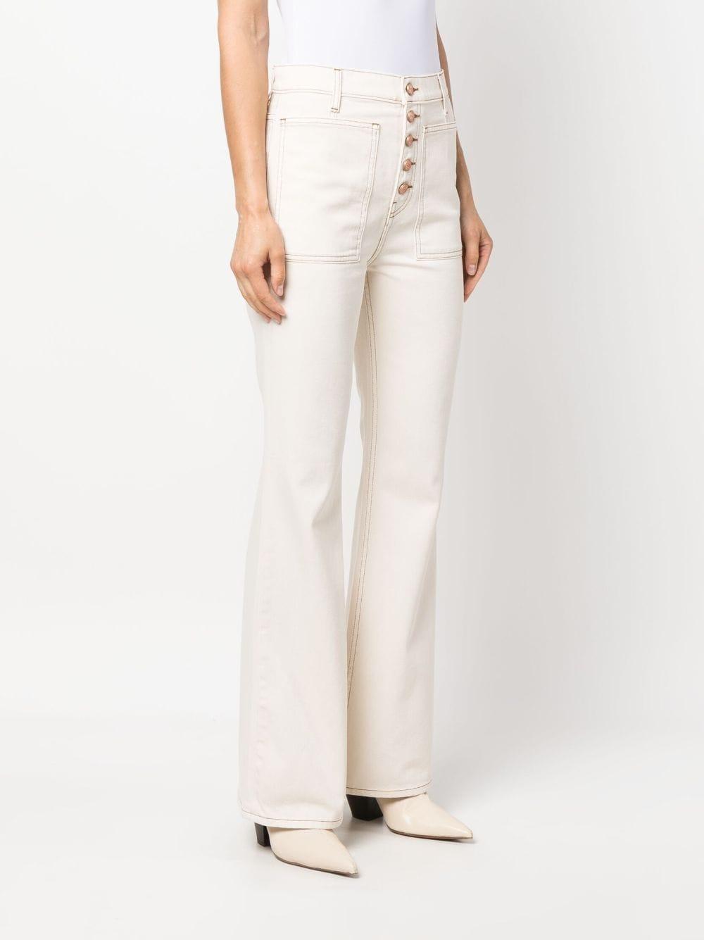 The Lou high-rise flared jeans