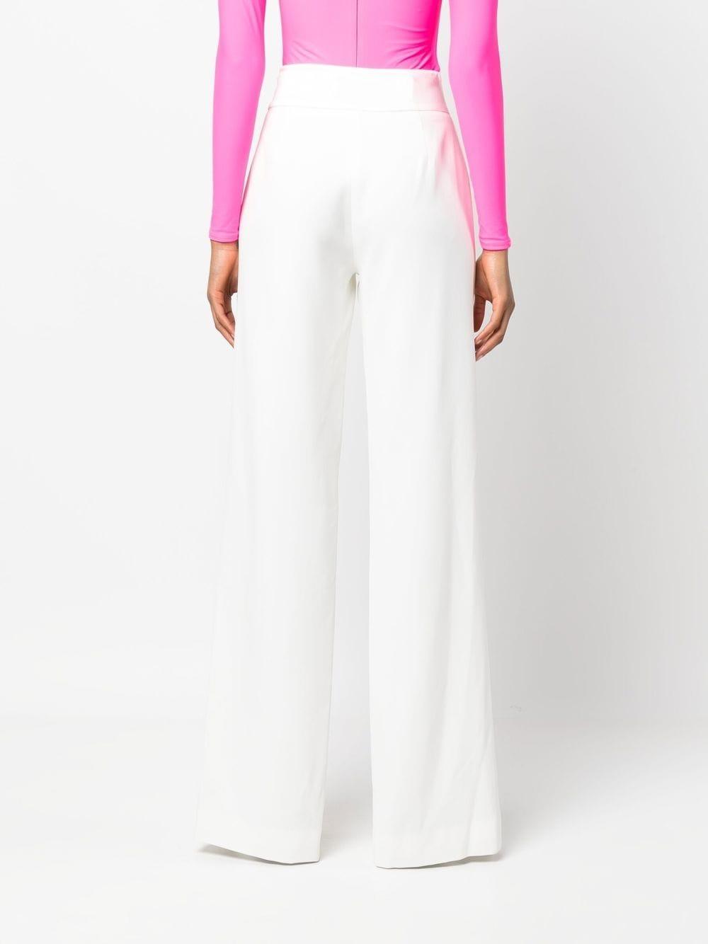 split-cuff high-waist trousers