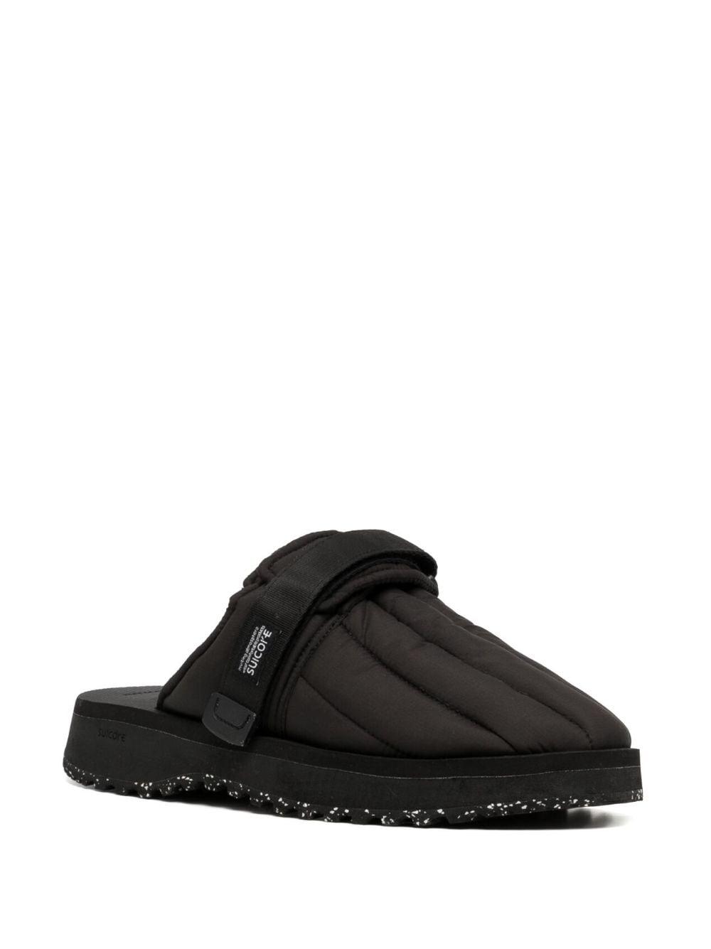 Zavo quilted round-toe slippers