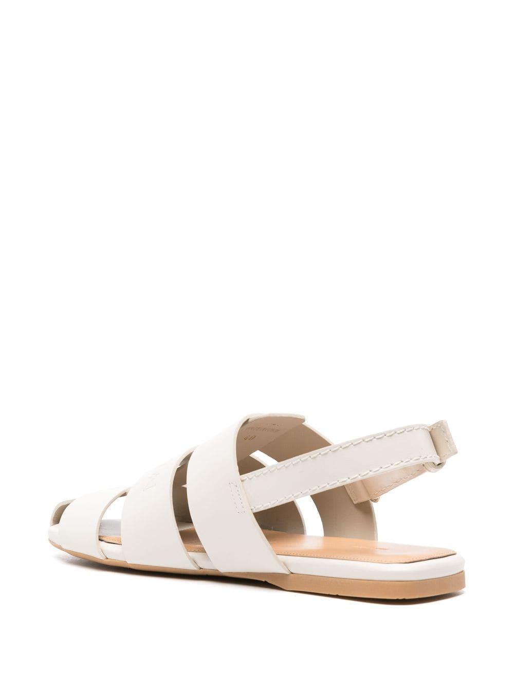 Slingback Fisherman leather sandals