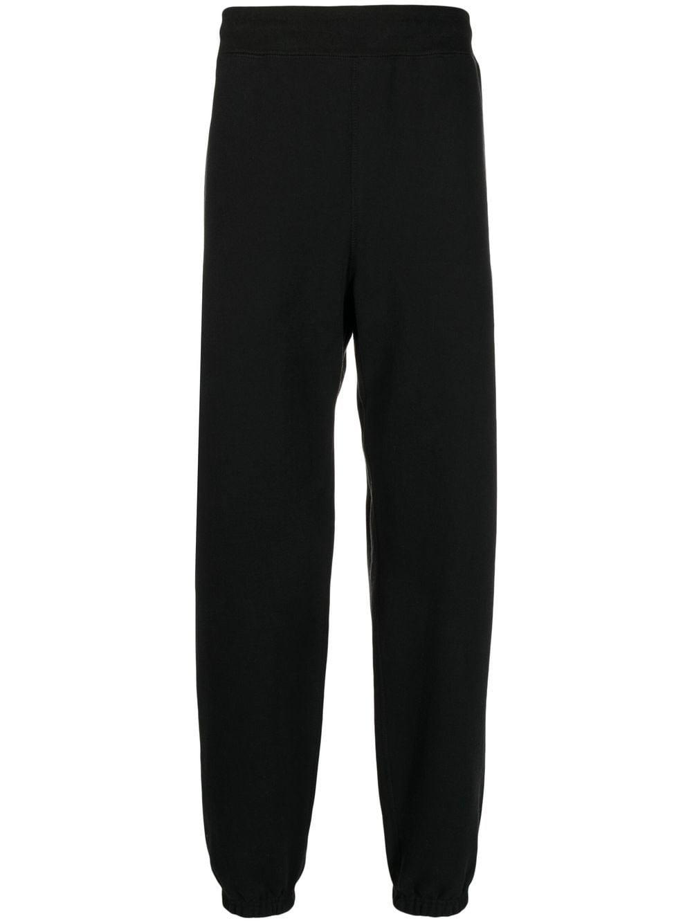 straight-leg cotton track pants