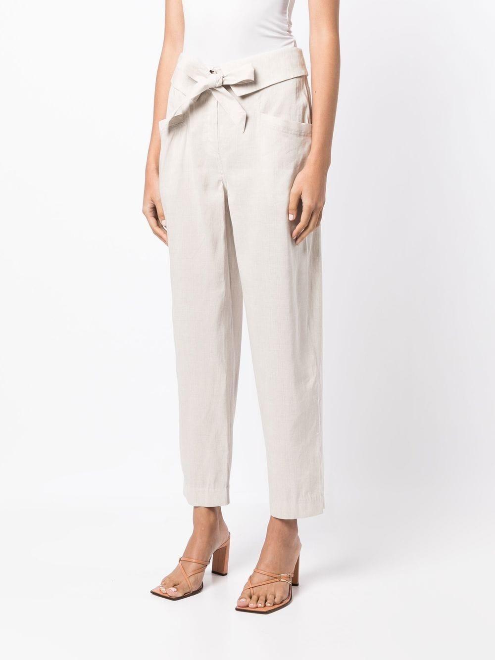 Penny belted tapered trousers