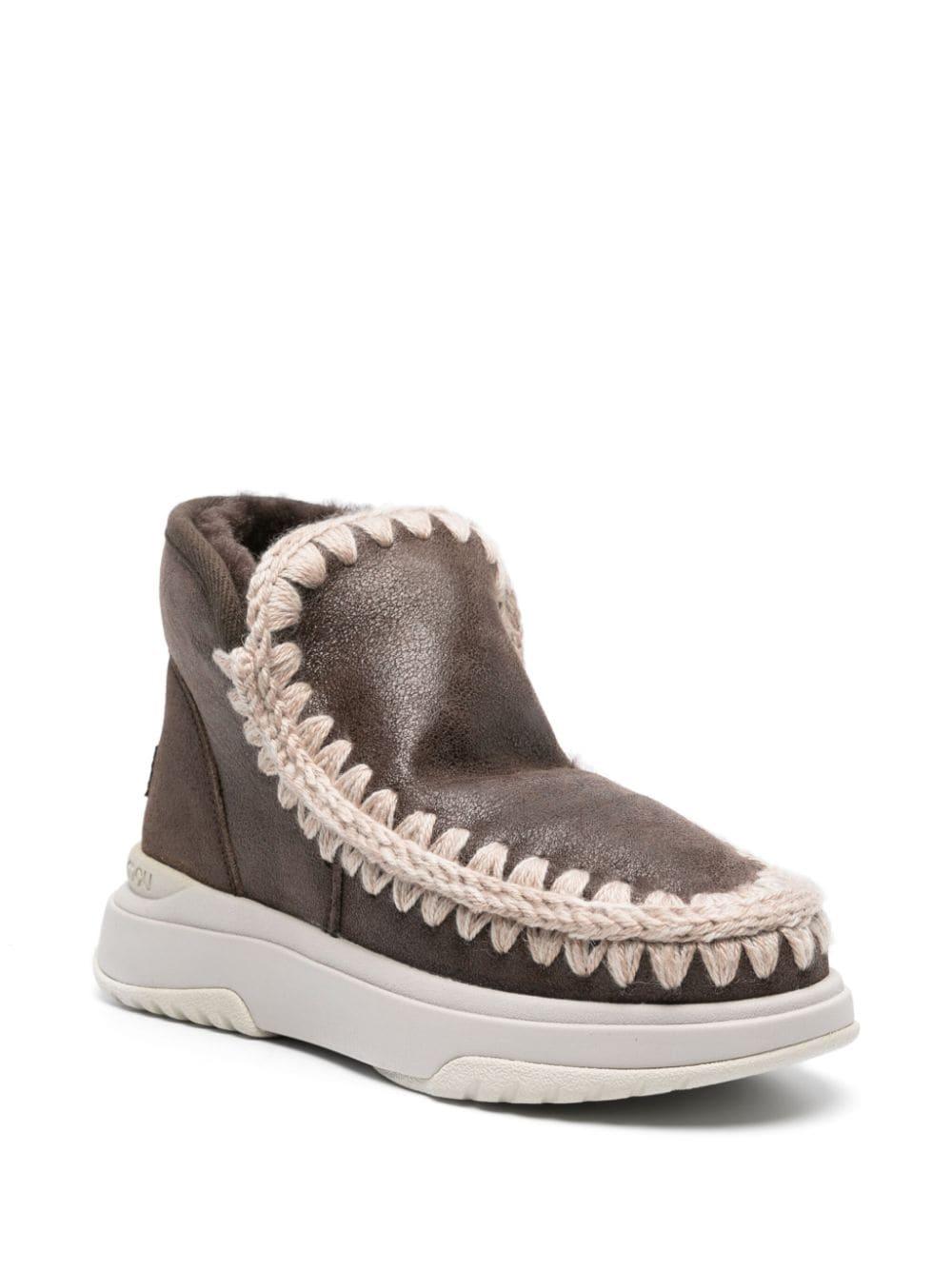 Eskimo leather sneaker boots