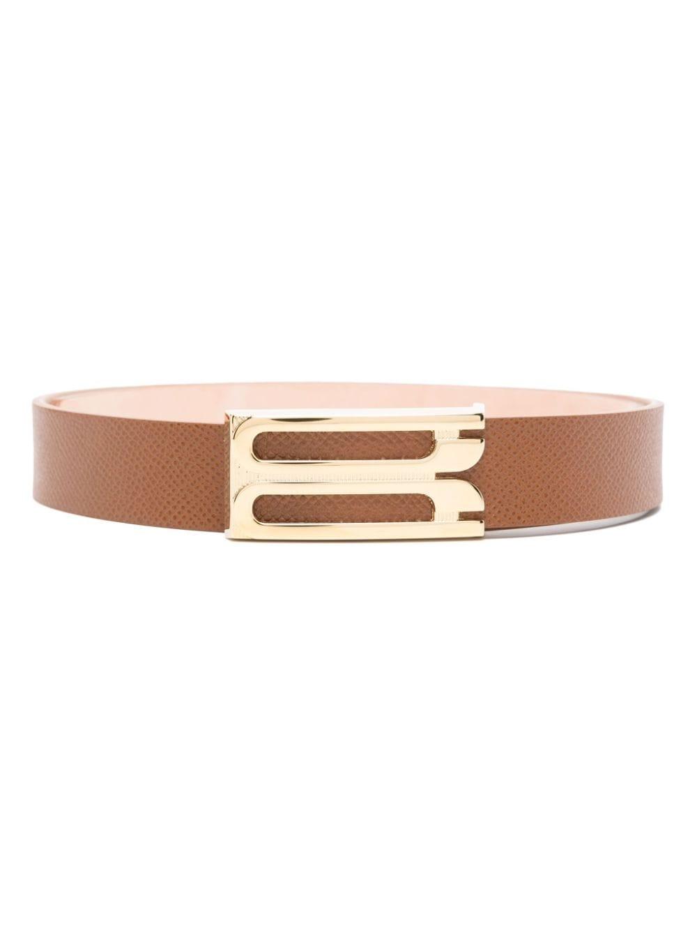 logo-buckle belt