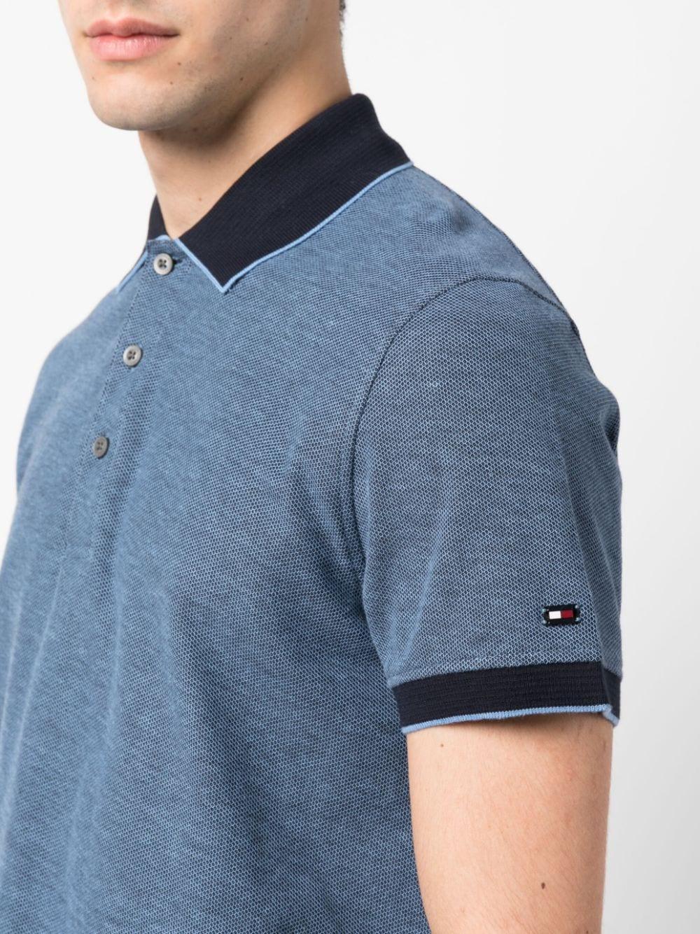 logo-patch cotton polo shirt