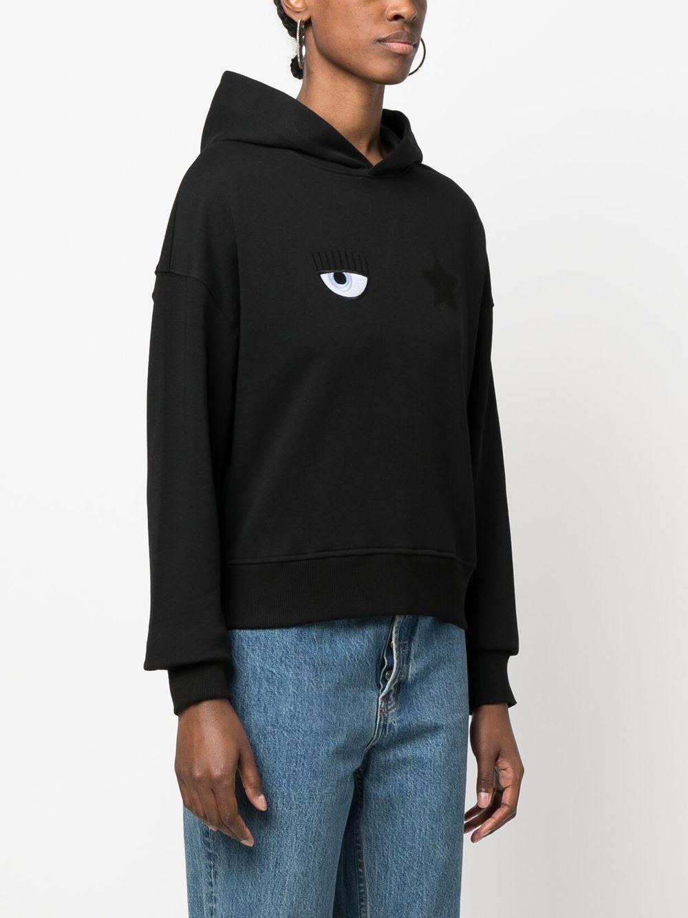 eye-Like motif hoodie