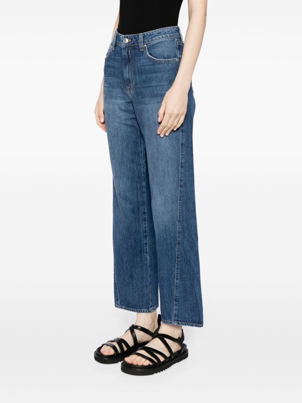 high-rise cropped jeans