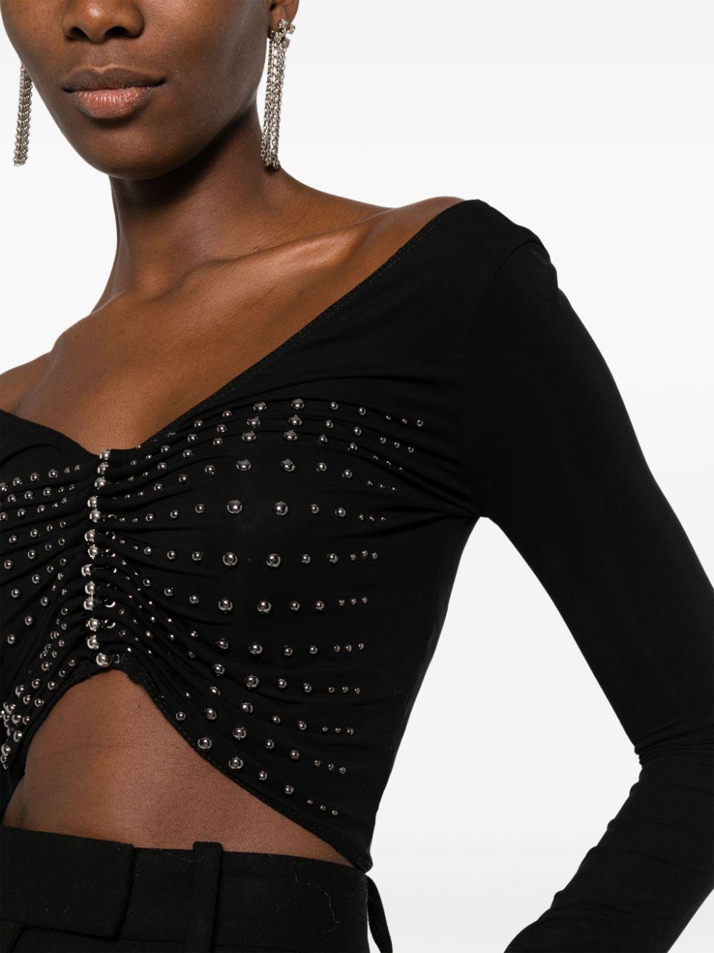 stud-detail cropped top