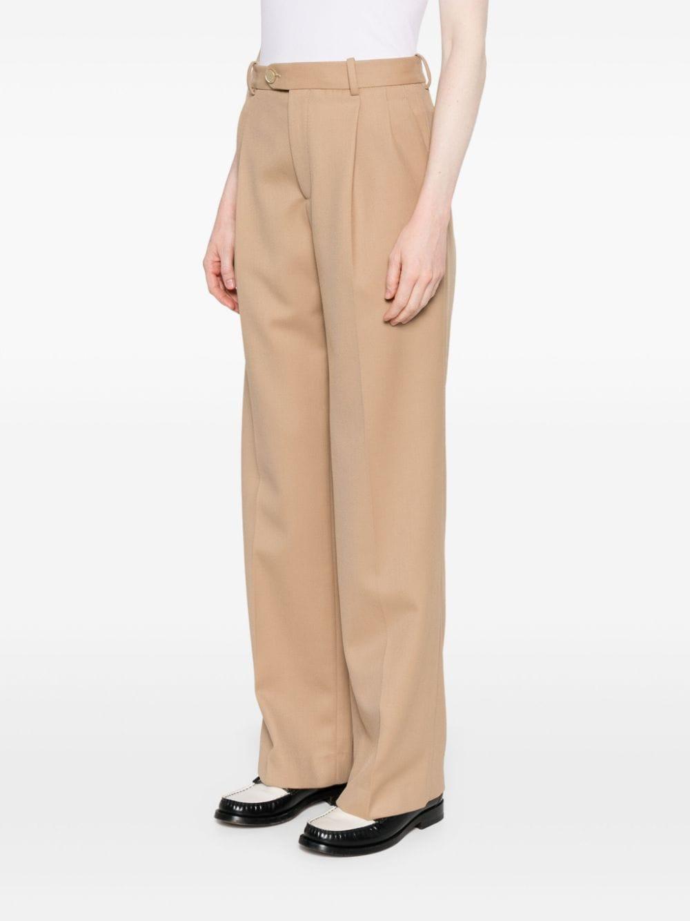 pleat-detail trousers