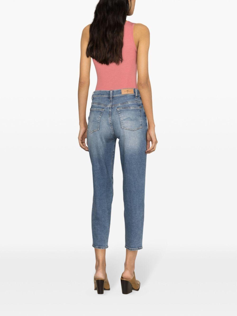 Malia high-rise cropped jeans