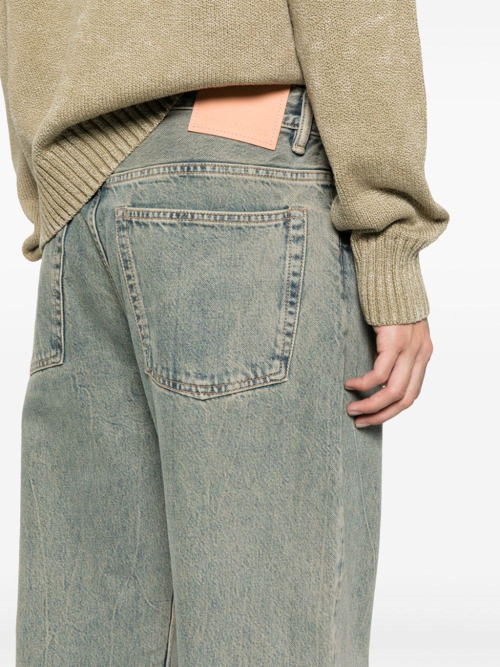 mid-rise wide-leg jeans