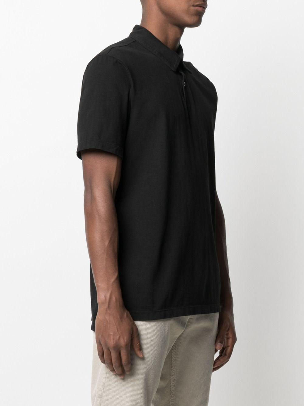 sueded-jersey polo shirt